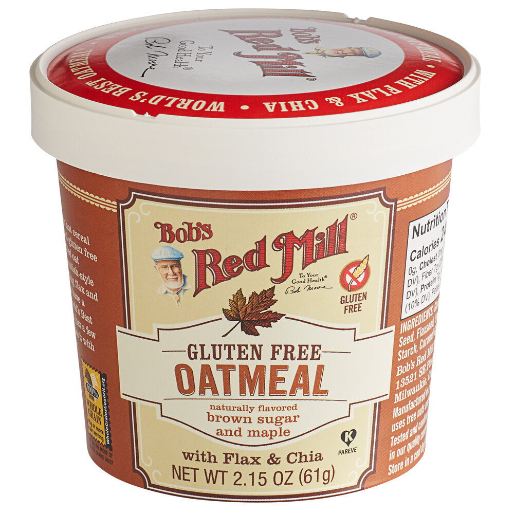 Bob's Red Mill Oatmeal Cups, Brown Sugar, Gluten-Free - 12/Case