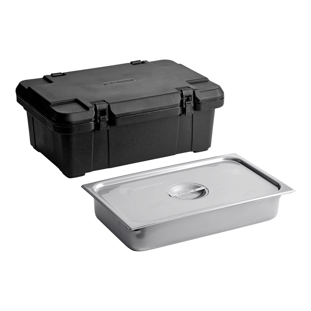 CaterGator Black Top Loading Insulated Food Pan Carrier with Vigor Full ...