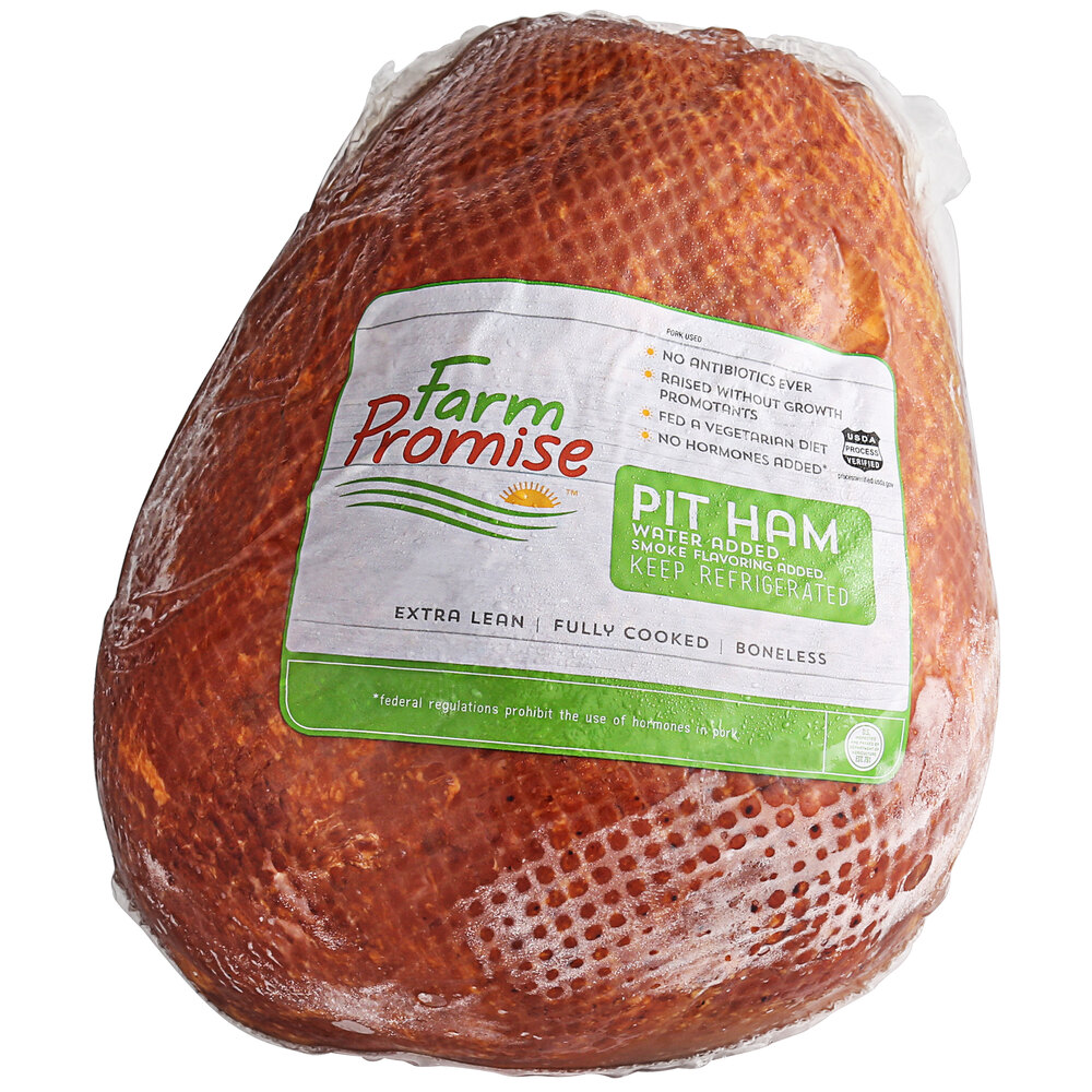 Farm Promise Pit Ham AllNatural 14.5 lb. Whole Hams (2/Case)