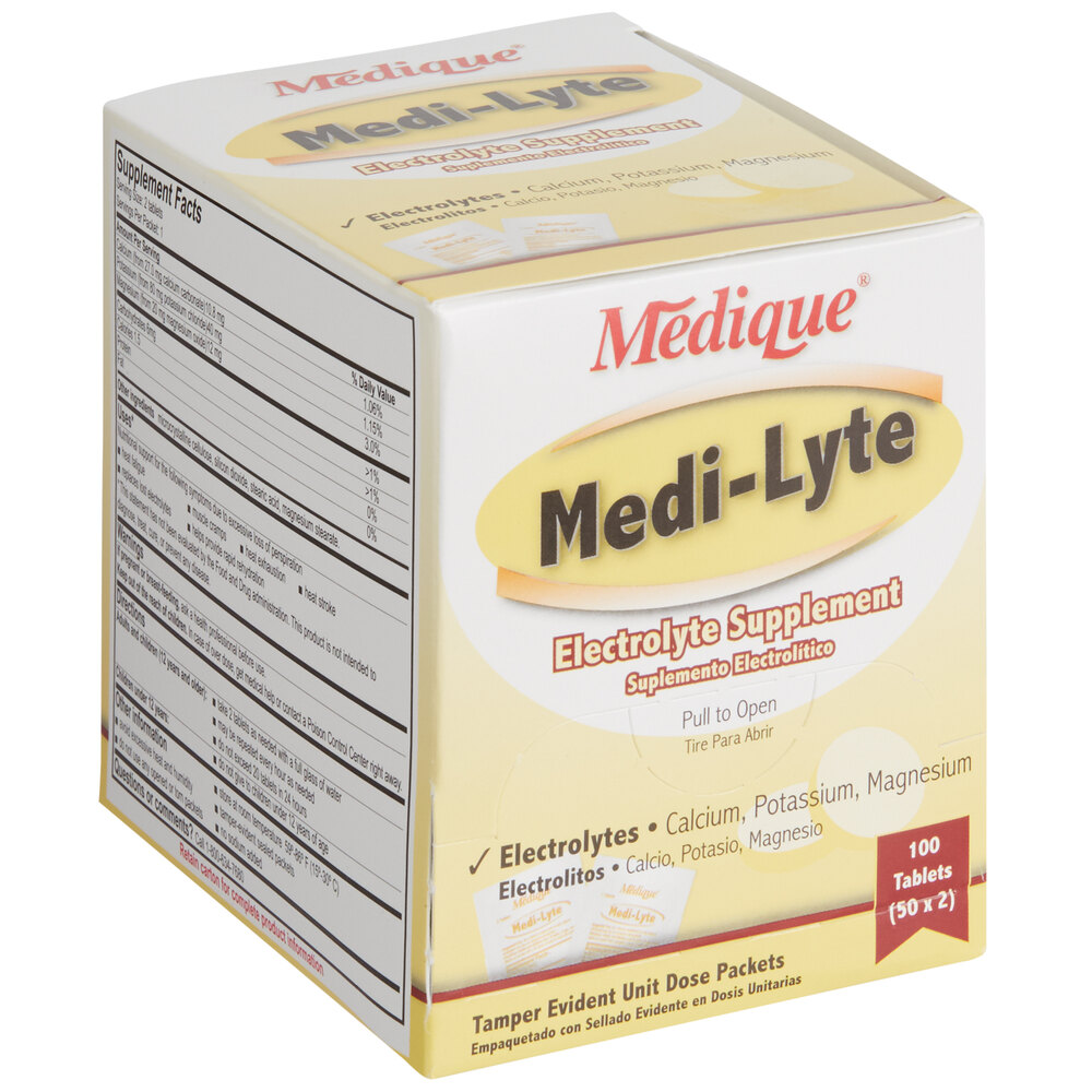 Medique 03033 MediLyte Heat Relief Tablets 100/Box