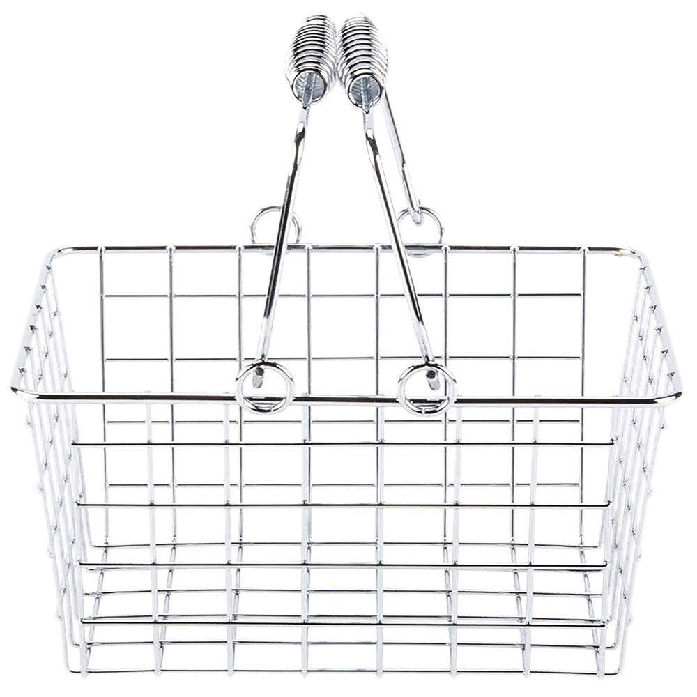 American Metalcraft RBHC759 Chrome Tabletop Market Basket 9" x 7" x 5"