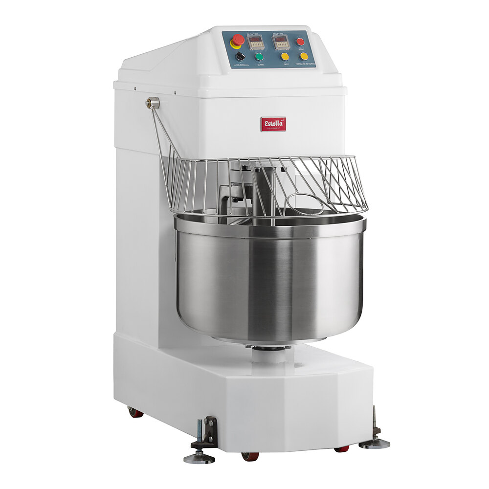Estella SM100 100 qt. / 150 lb. Two-Speed Spiral Dough Mixer - 220V, 3  Phase, 5.5 HP