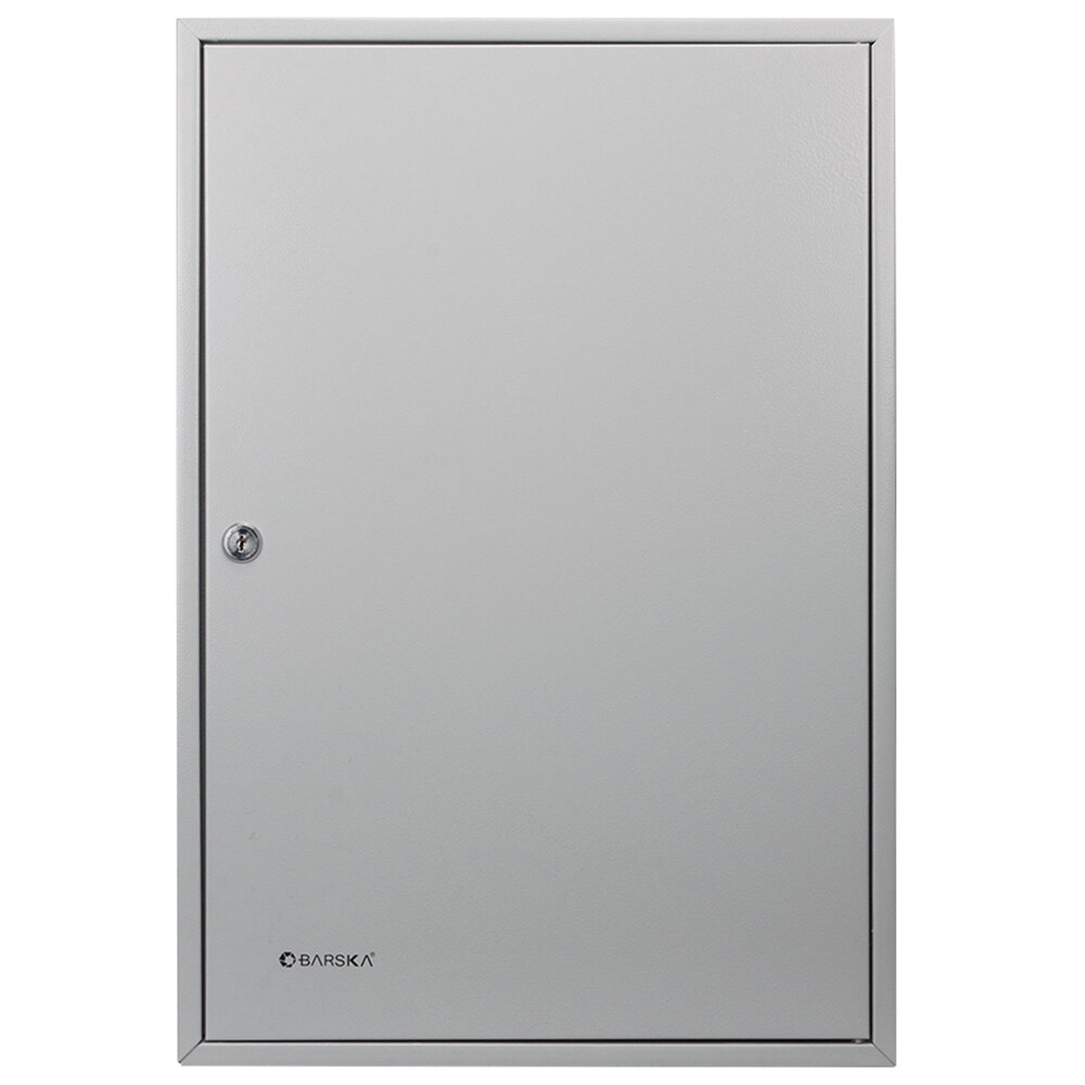 Barska CB13236 14 3/4" x 5 1/2" x 21 3/4" Gray Steel 150-Key Cabinet ...