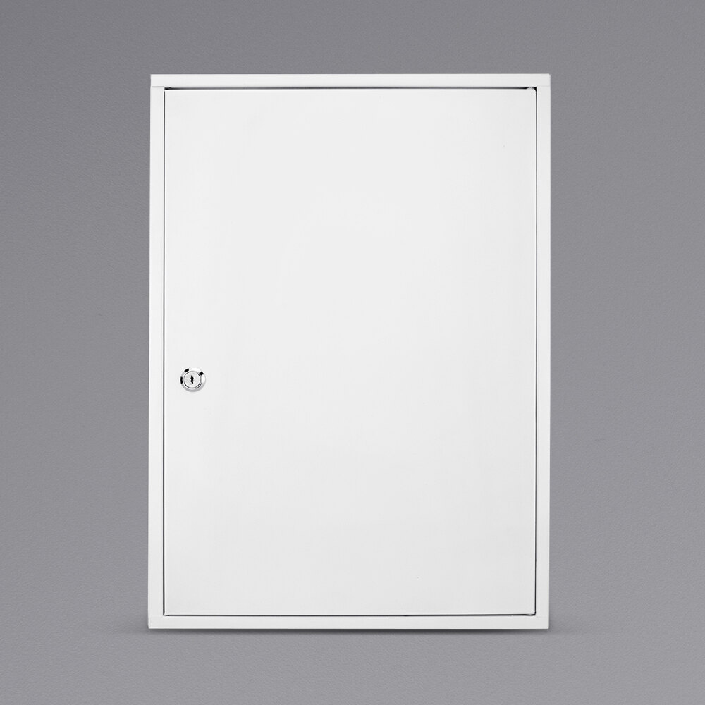 Barska CB12824 15 " x 5 1/2" x 20 15/16" Large White Steel Medicine