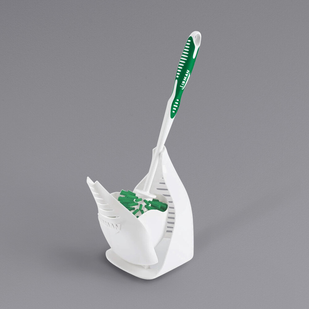 Libman 40 Round Toilet Bowl Brush with Closed Caddy 4/Pack