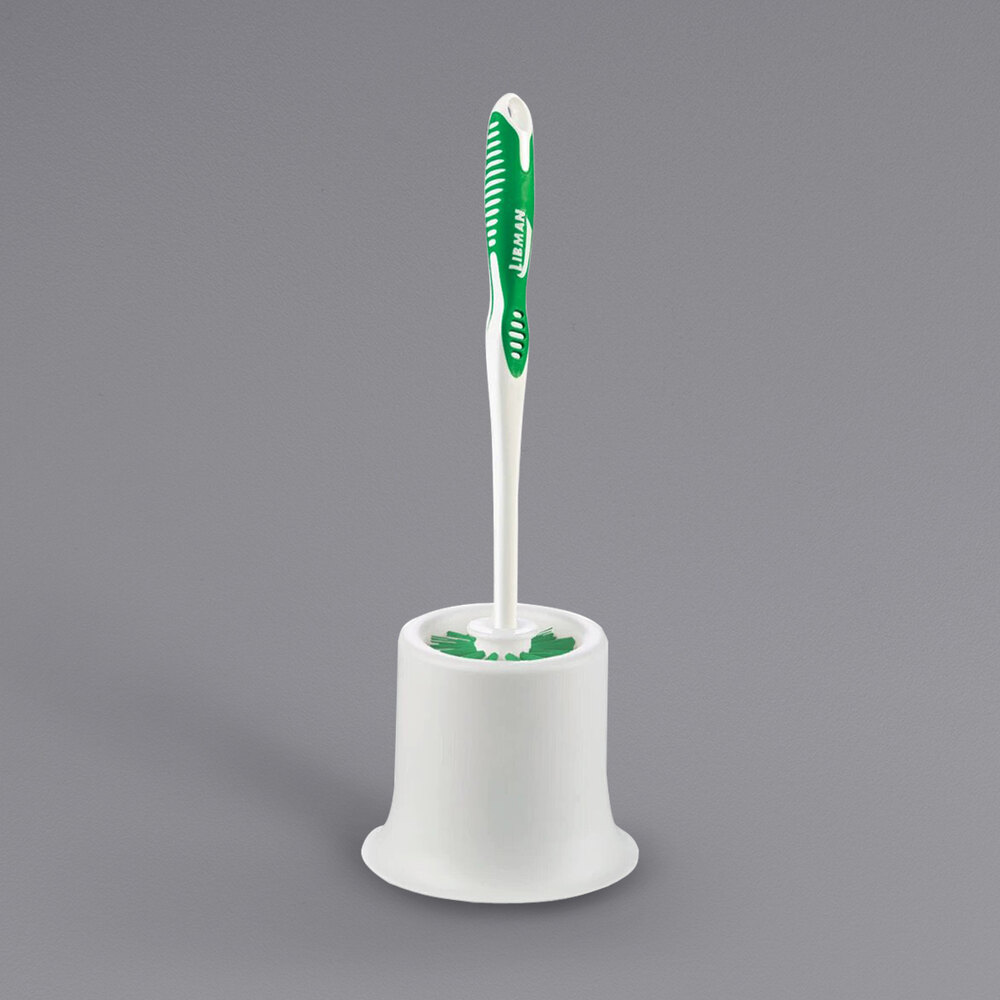 Libman 34 Round Toilet Bowl Brush with Open Caddy 4/Pack
