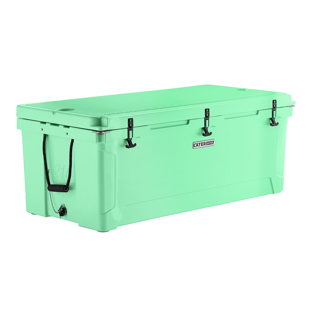 CaterGator CG200SF Seafoam 210 Qt. Rotomolded Outdoor Cooler / Ice