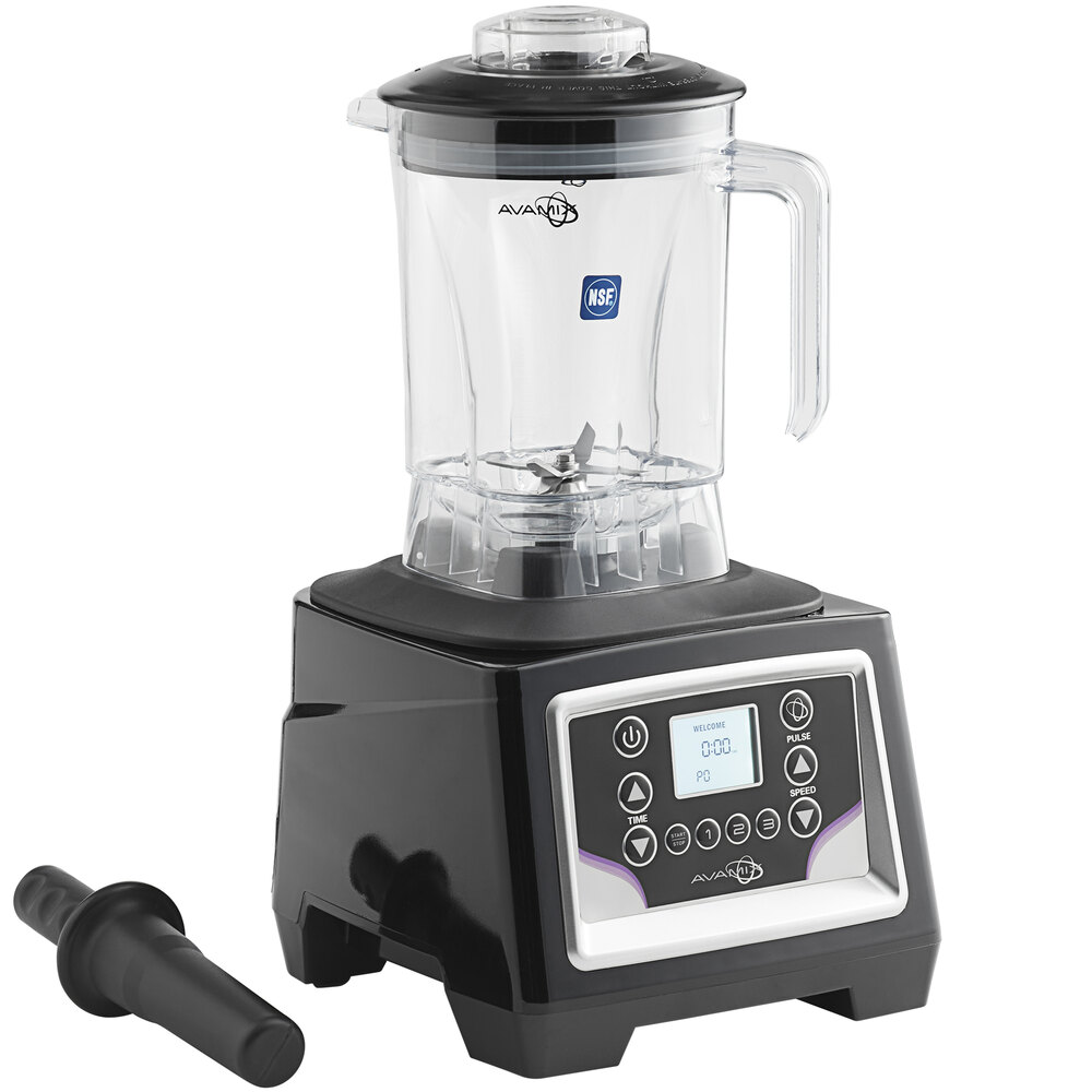AvaMix BX1GRGT 3 3/4 hp 1 Gallon Stainless Steel Heavy Duty Commercial Food  Blender with Timer - 120V