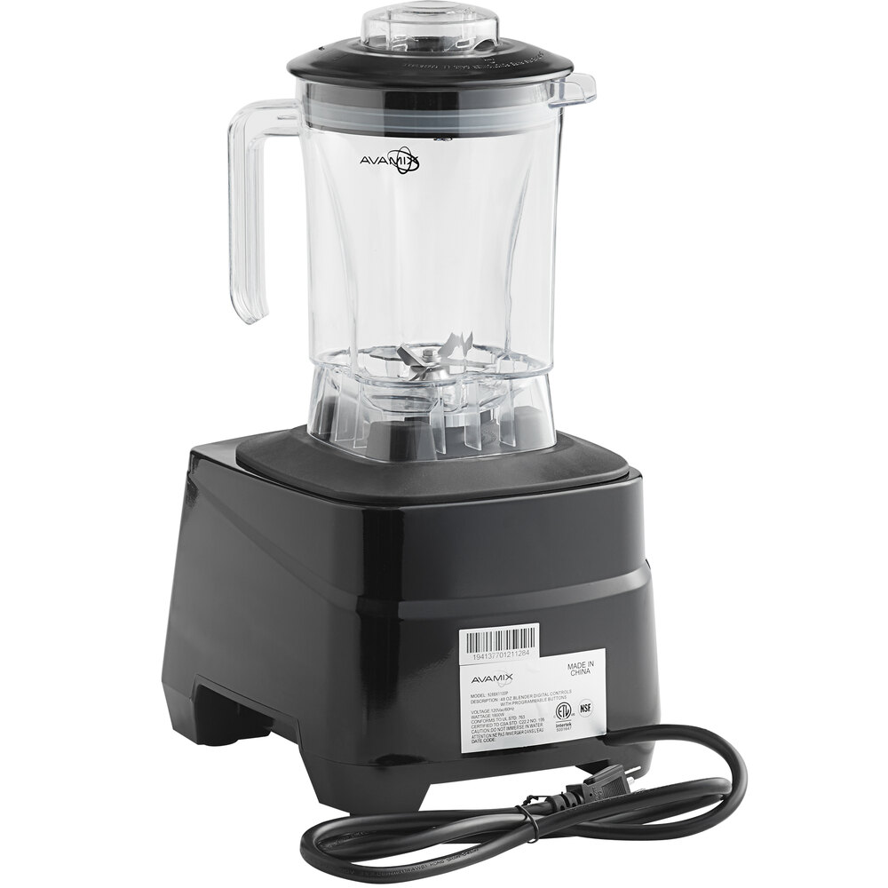 AvaMix 3 1/2 hp Commercial Blender with 8-Speed Programmable Touchpad  Control, Timer and 64 oz. Tritan Plastic Jar