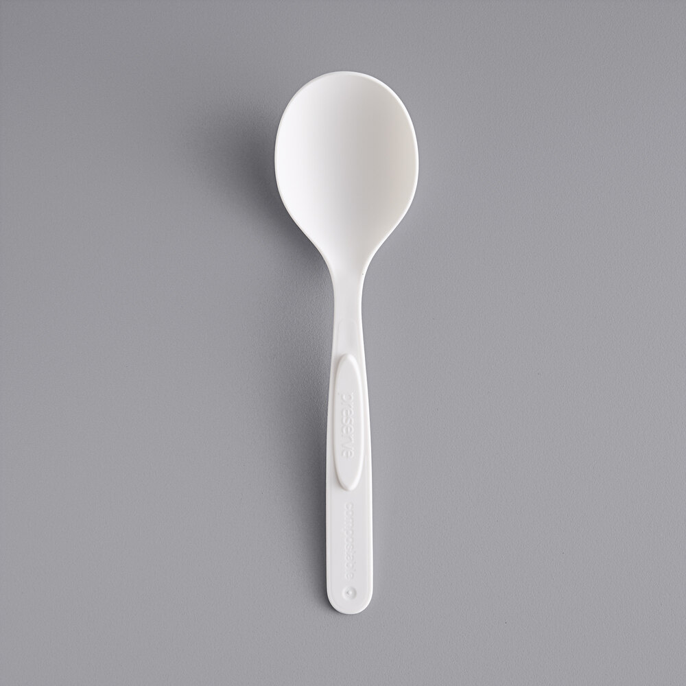 Preserve 38348 Compostable Medium Weight Dispenser Soup Spoons Refill