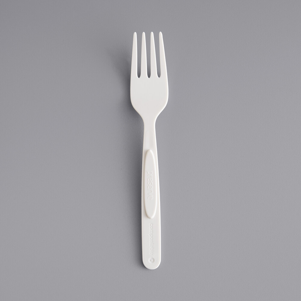 Preserve 38318 Compostable Medium Weight Dispenser Forks Refill 840/Case