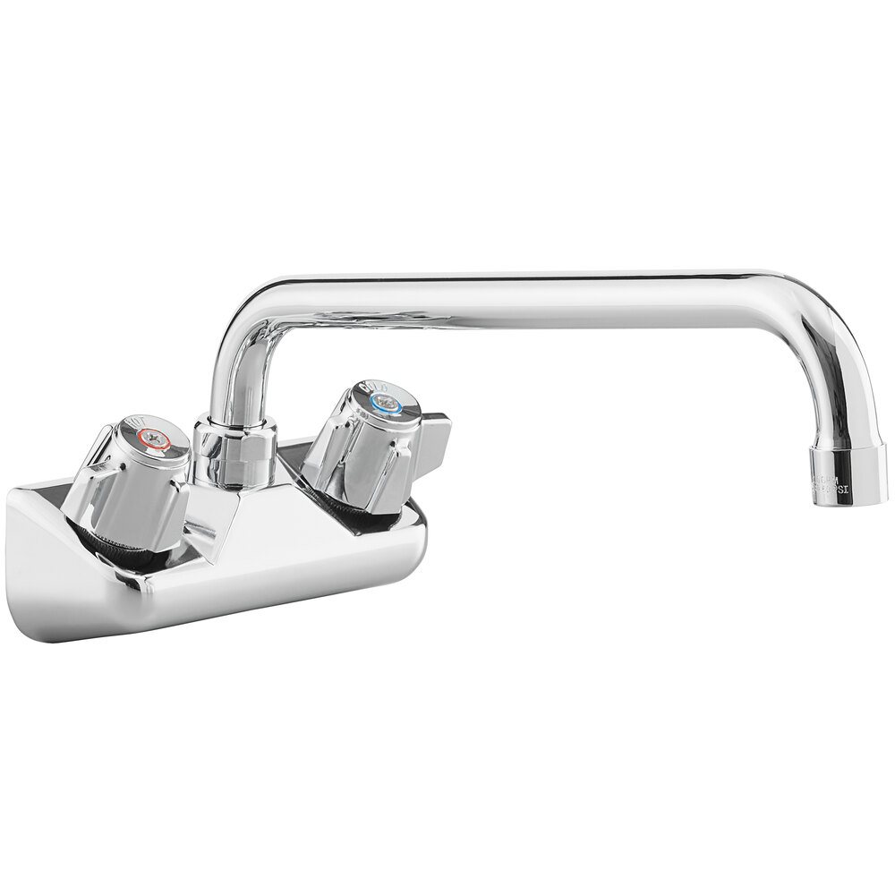 Regency Wall Mount Faucet with 12" Swing Spout and 4" Centers