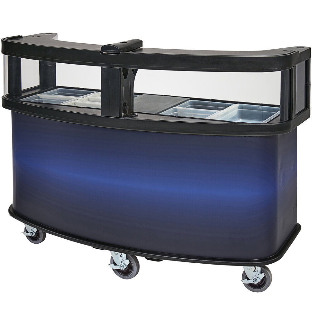 Cambro CVC75W10 Black Customizable Polyethylene Open Well Vending