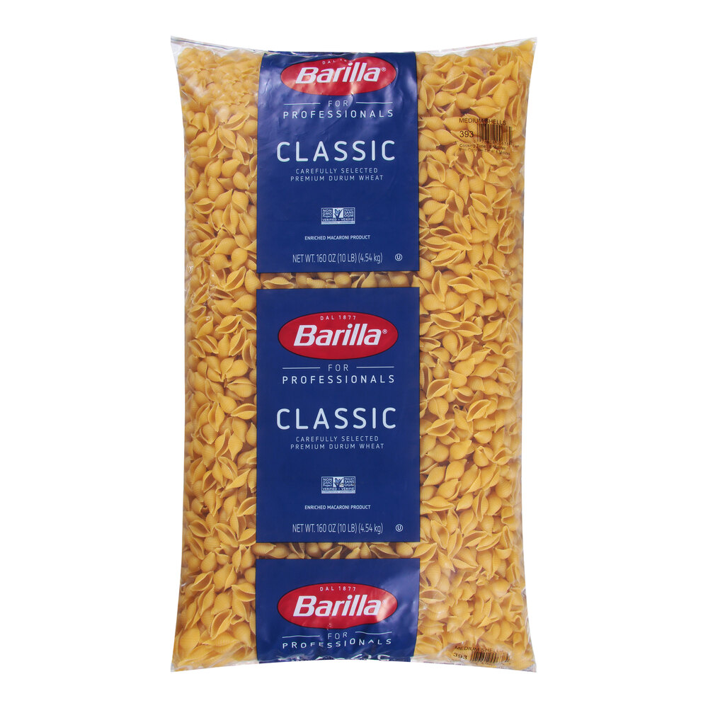 Barilla 20 lb. Medium Shell Pasta