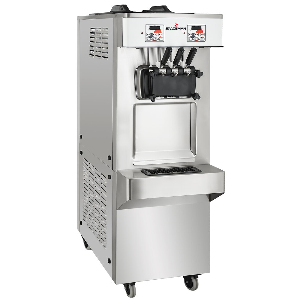 Spaceman 6378C3 Soft Serve Floor Model Ice Cream Machine with 2