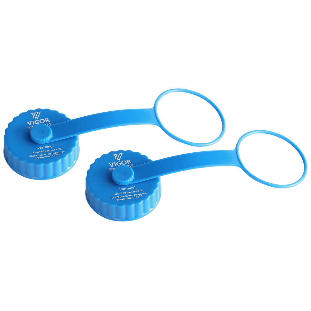 Vigor Plastic Tethered Caps for Vigor Polar Cooling Paddles - 2/Pack