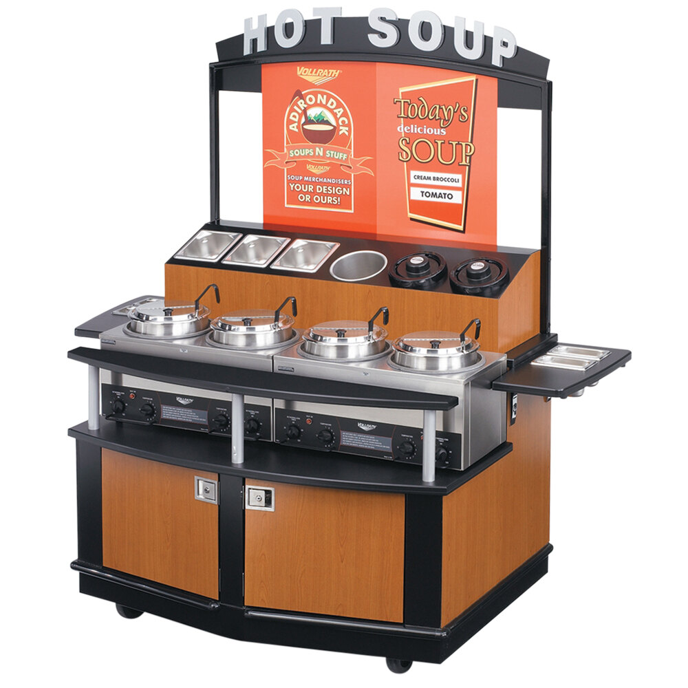 Vollrath 75676 6Series 48" Deluxe Soup Merchandiser Cart