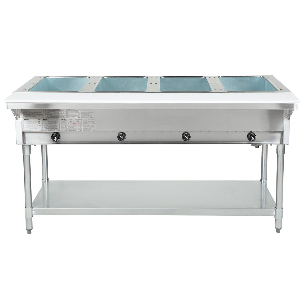 Eagle Group DHT4 Open Well Four Pan Electric Hot Food Table 120V