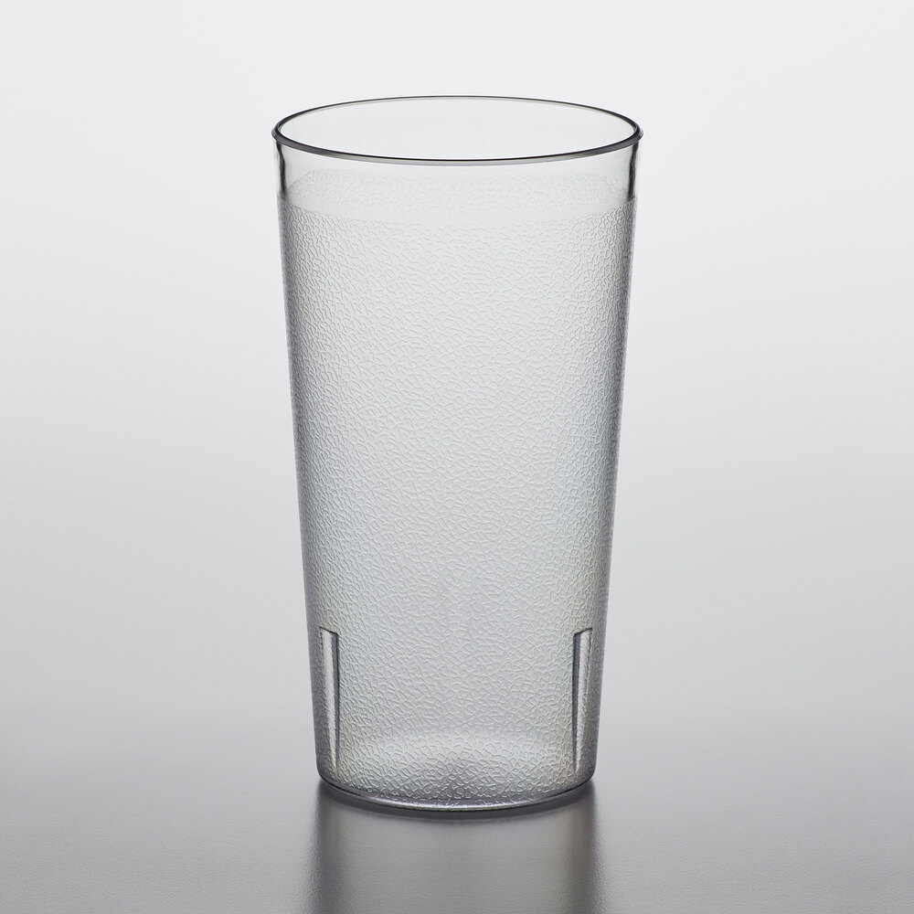 16OZ CLEAR 12PK Restaurant Break Resistant Drinking Glass Cups PLASTIC TUMBLERS 