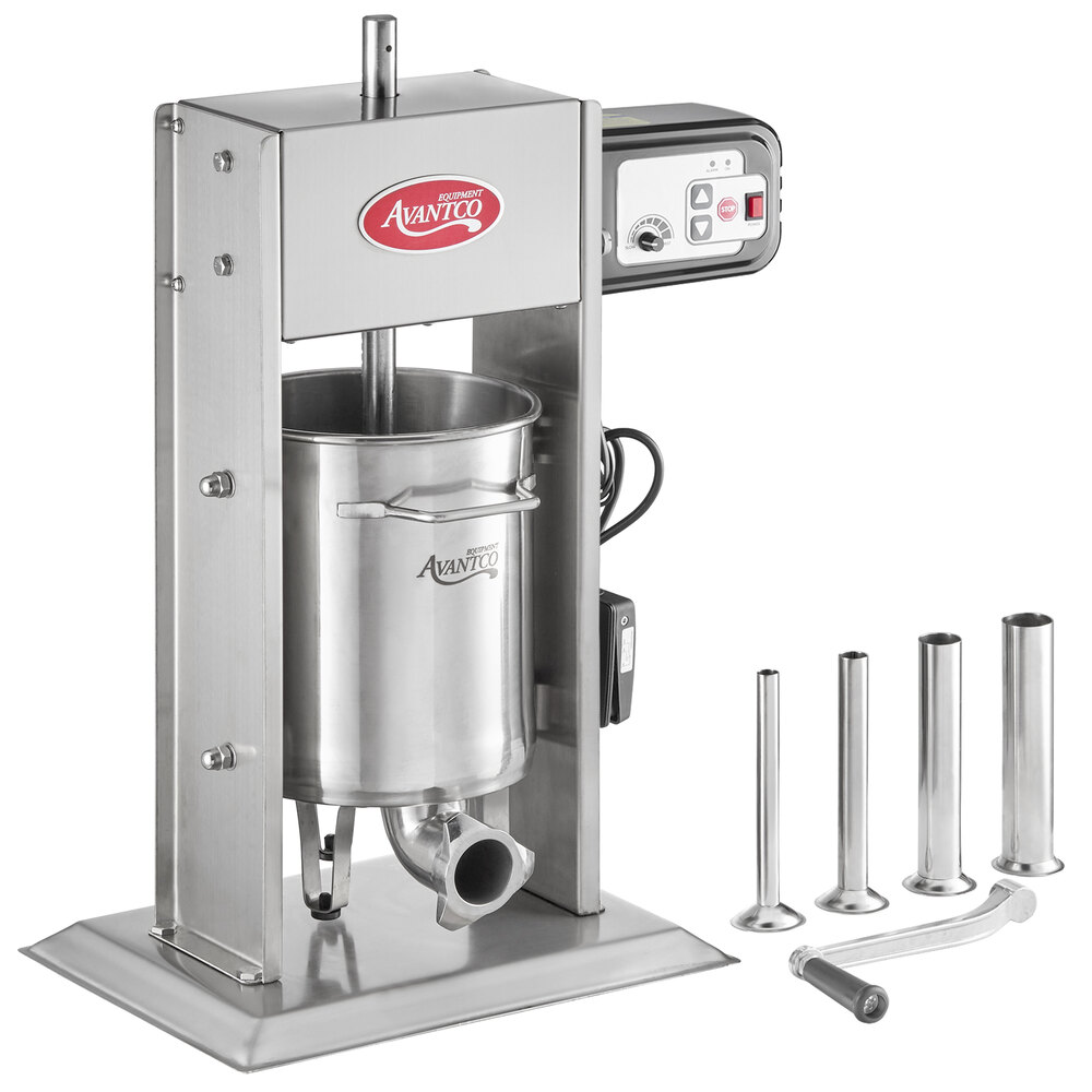 Avantco SS20VKIT 20 lb. Stainless Steel Vertical Hybrid Electric or