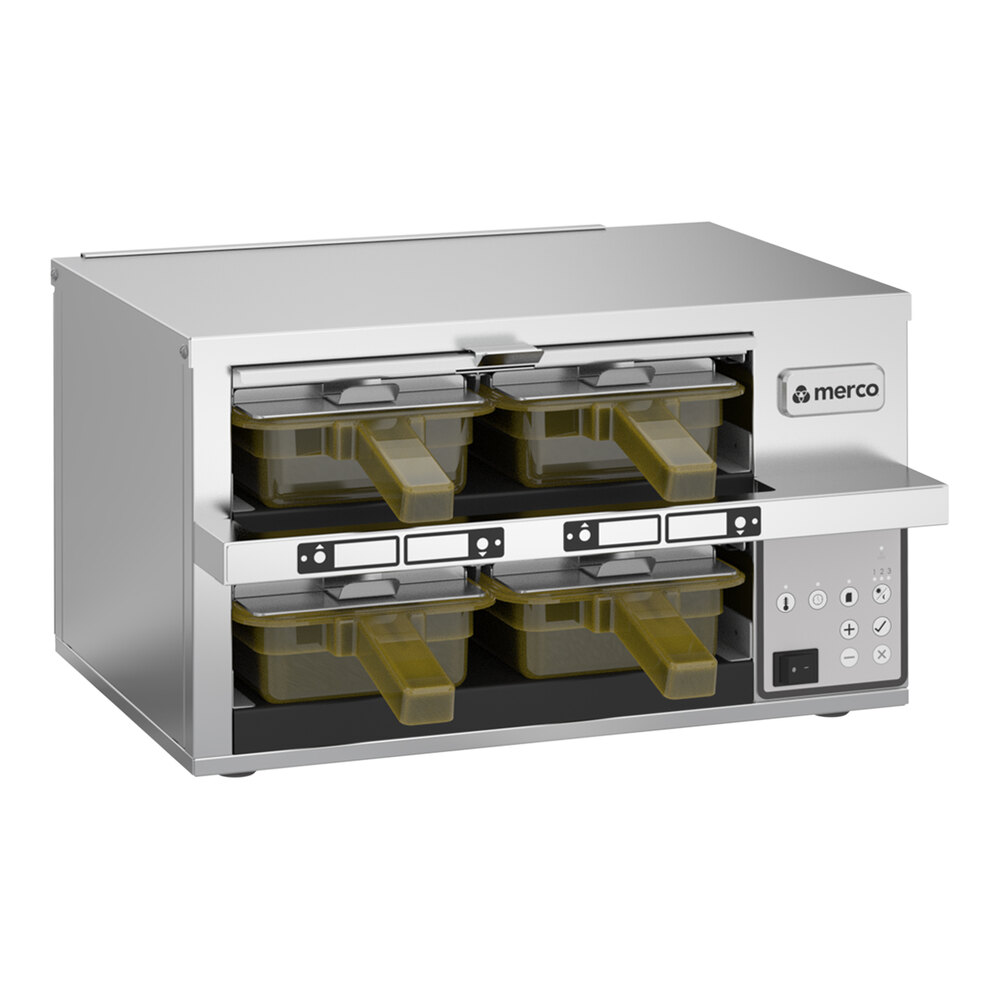 Horizontal Merco Unit Merco MHG22SAB1N MercoMax 2 Shelf / 4 Pan Dedicated Holding Bin Cabinet ...