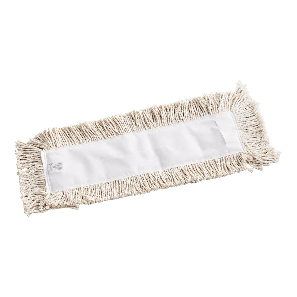 Rubbermaid FGL25300WH00 24" White CutEnd Disposable Cotton Dust Mop