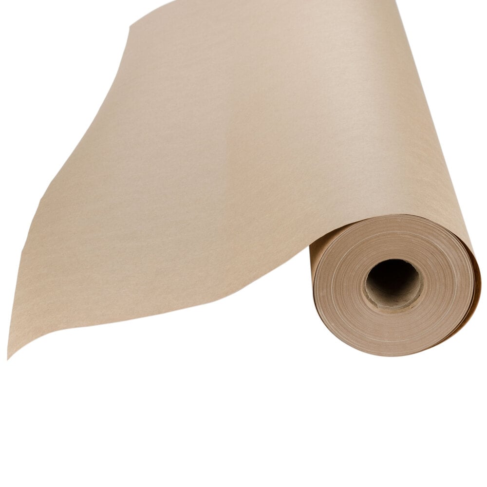 Brown Disposable Paper Table Cover (40 x 100' Roll)