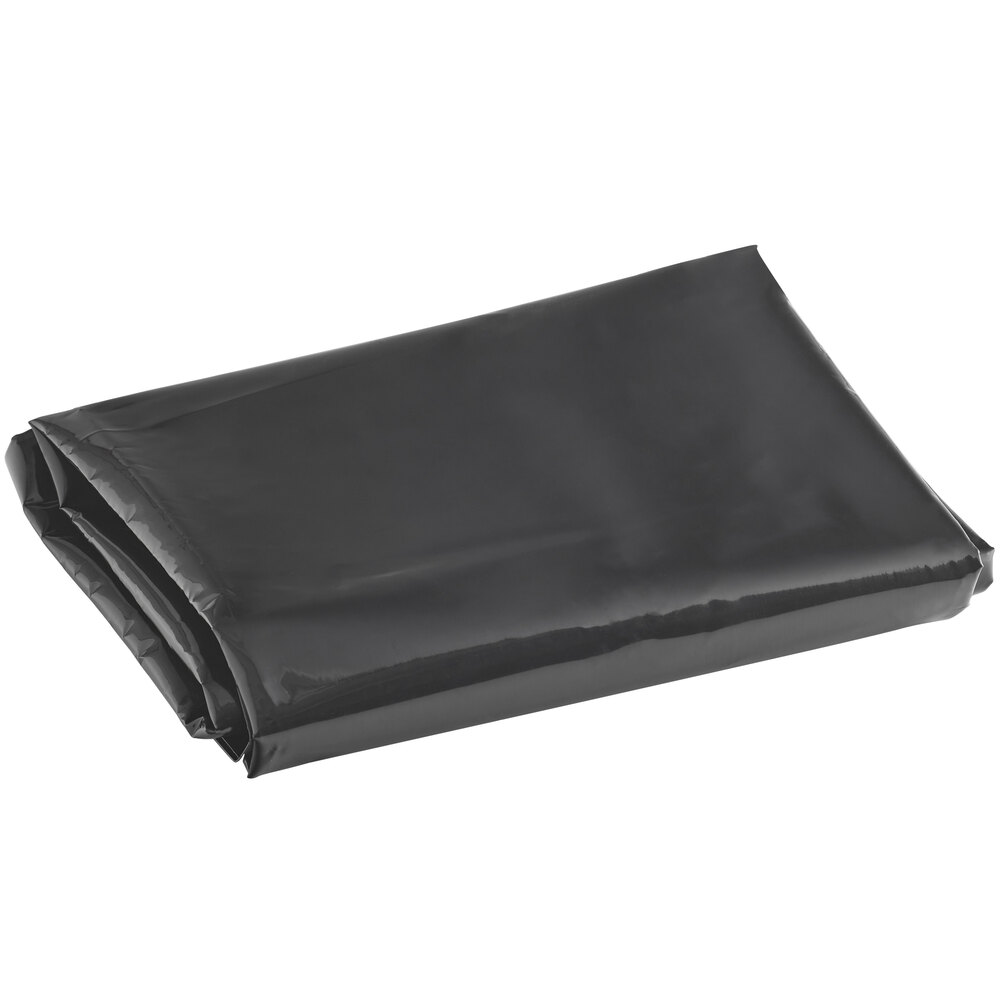 Choice 38" x 65" 6 Mil Black Polyethylene Layflat Heavy Weight Can