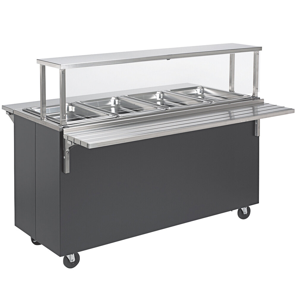 Vollrath 39707 2Series 46" Black Affordable Portable Hot Food Station