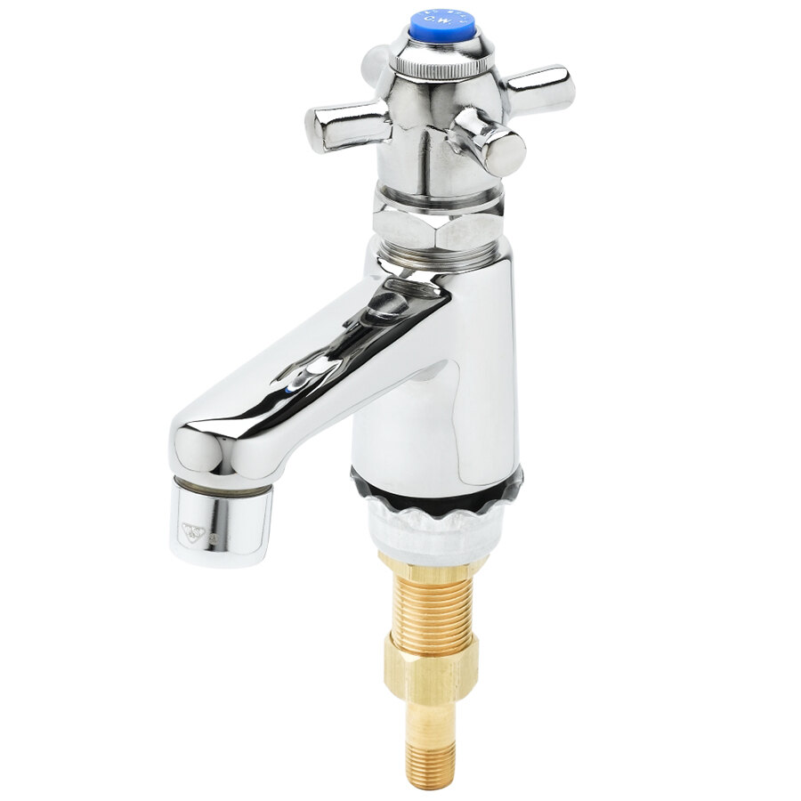 T&S B0711 Self Closing Single Basin Faucet with 1/2" NPS Male Shank, 4