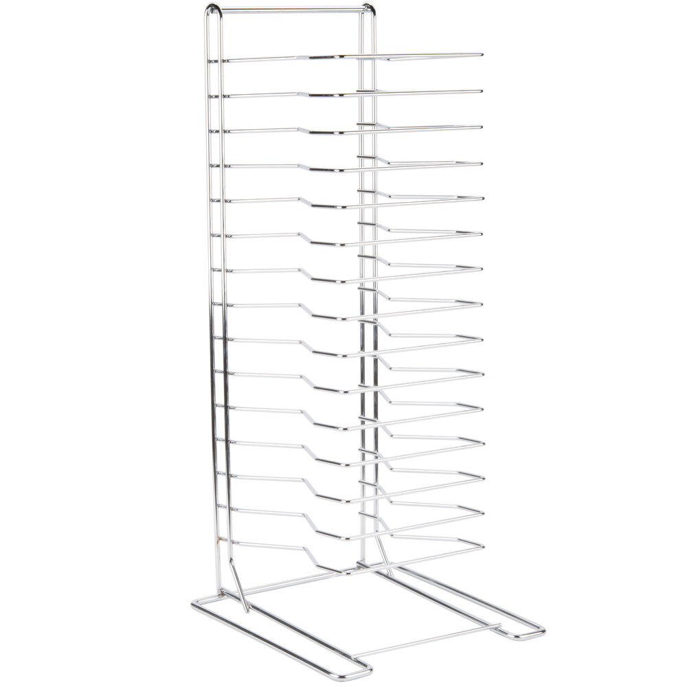 15 Shelf Pizza Pan Rack Assembled