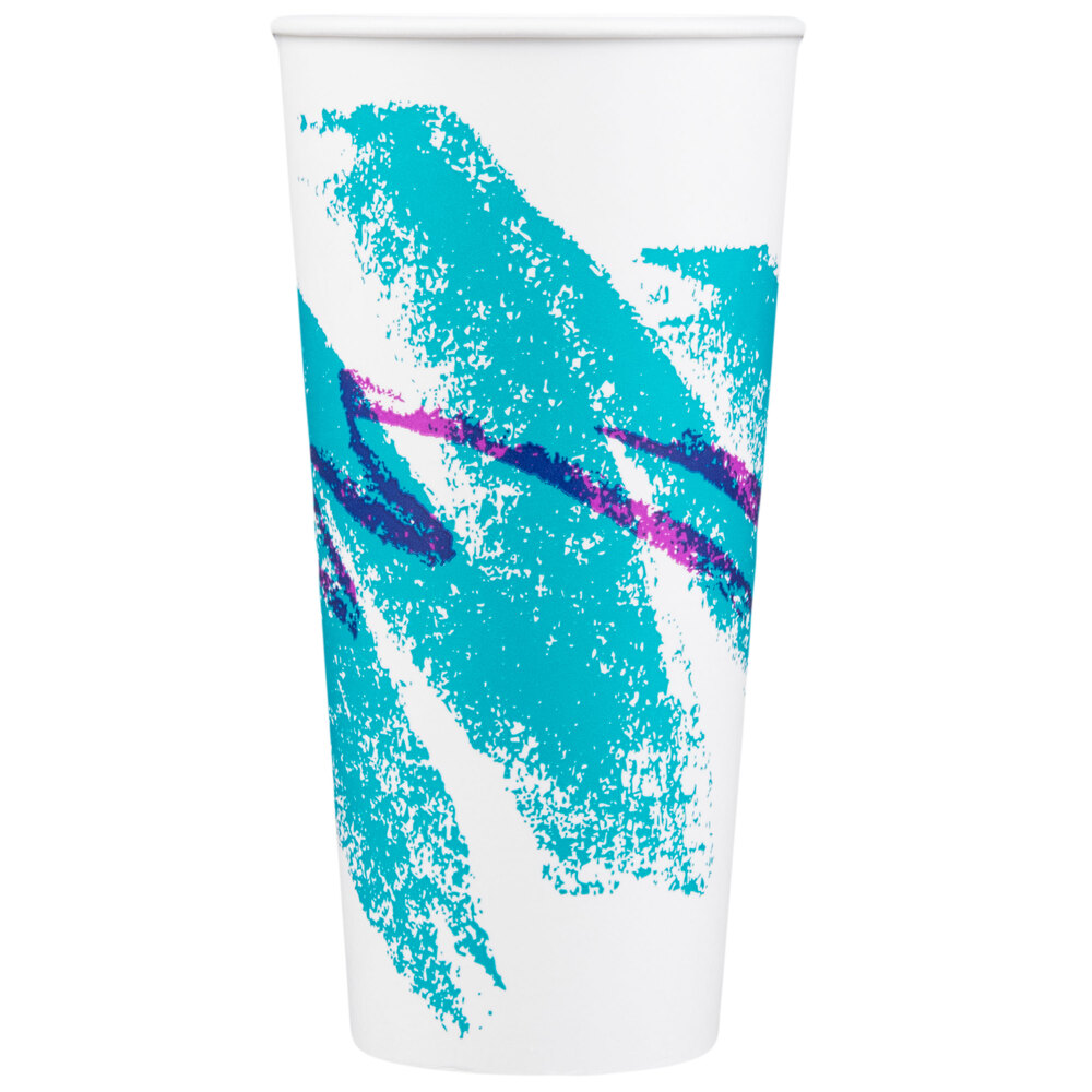 Dart Solo RSP22P00055 Jazz 22 oz. Poly Paper Cold Cup 50/Pack