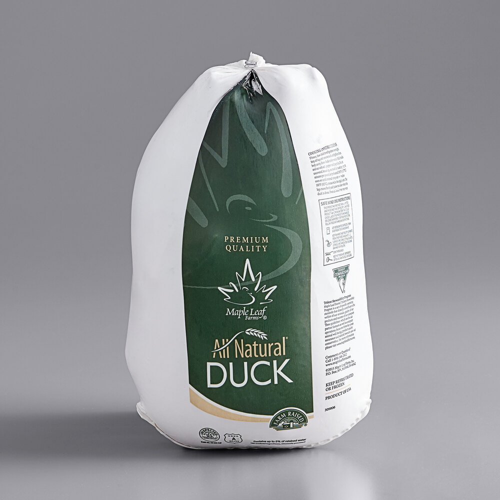 Maple Leaf Farms 66.5 lb. Grade A AllNatural Whole Duck 6/Case