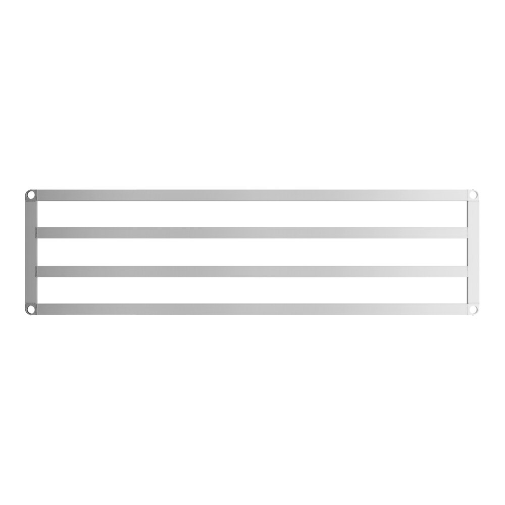 A rectangular metal frame with four horizontal bars and mounting holes at each corner.