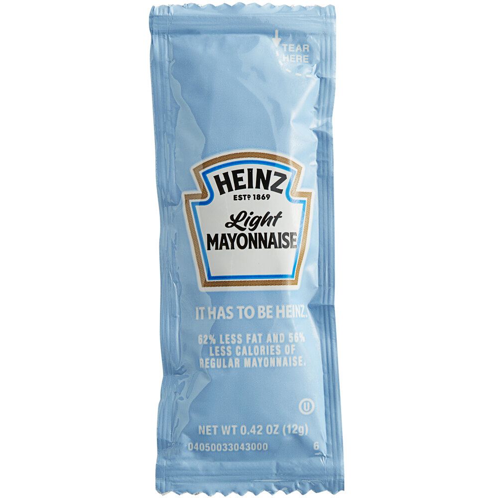 Heinz 9 Gram Light Mayonnaise Portion Packets 200/Case