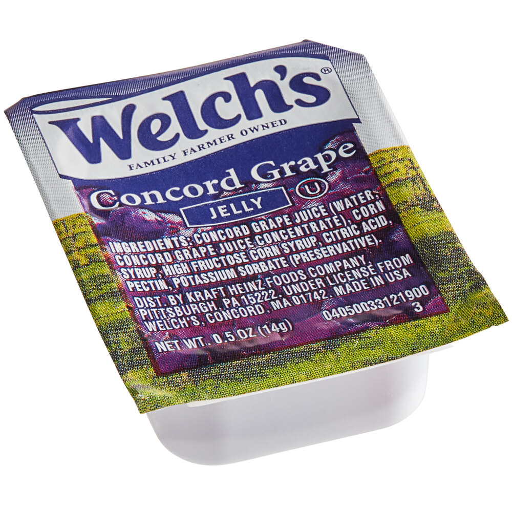 Welch's Grape Jelly Portion Cups in Bulk 200/Case