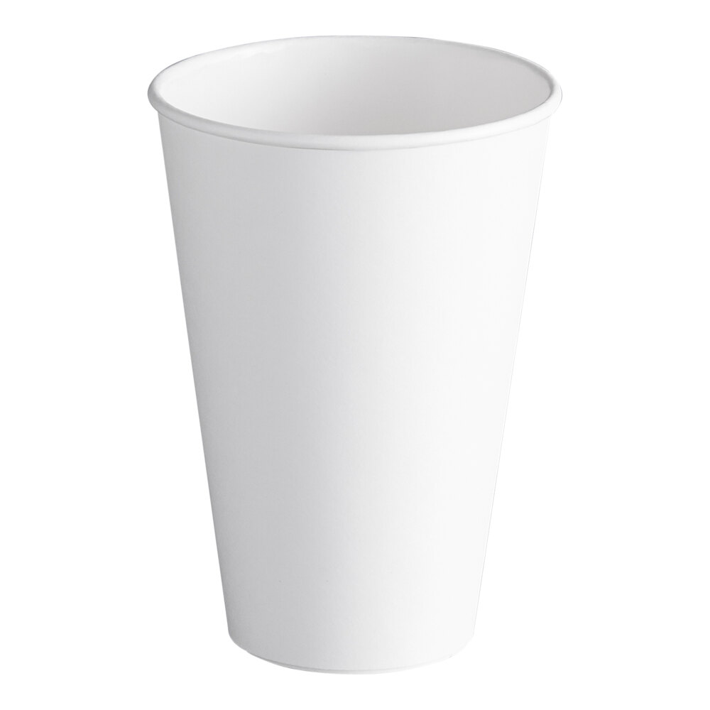 Dart ThermoGuard 16 oz. Double Wall Insulated White Paper Hot Cup
