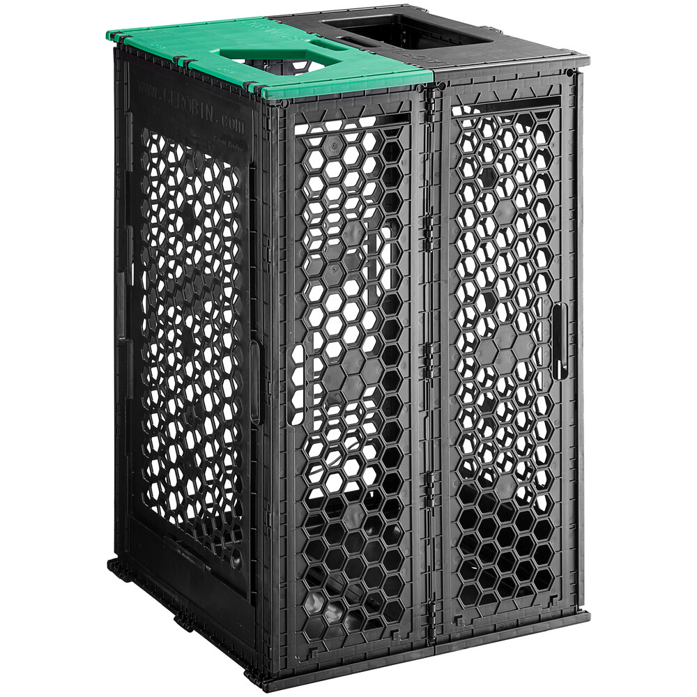 Cerobin 45 Gallon Collapsible Top Loading Dual-Stream Waste