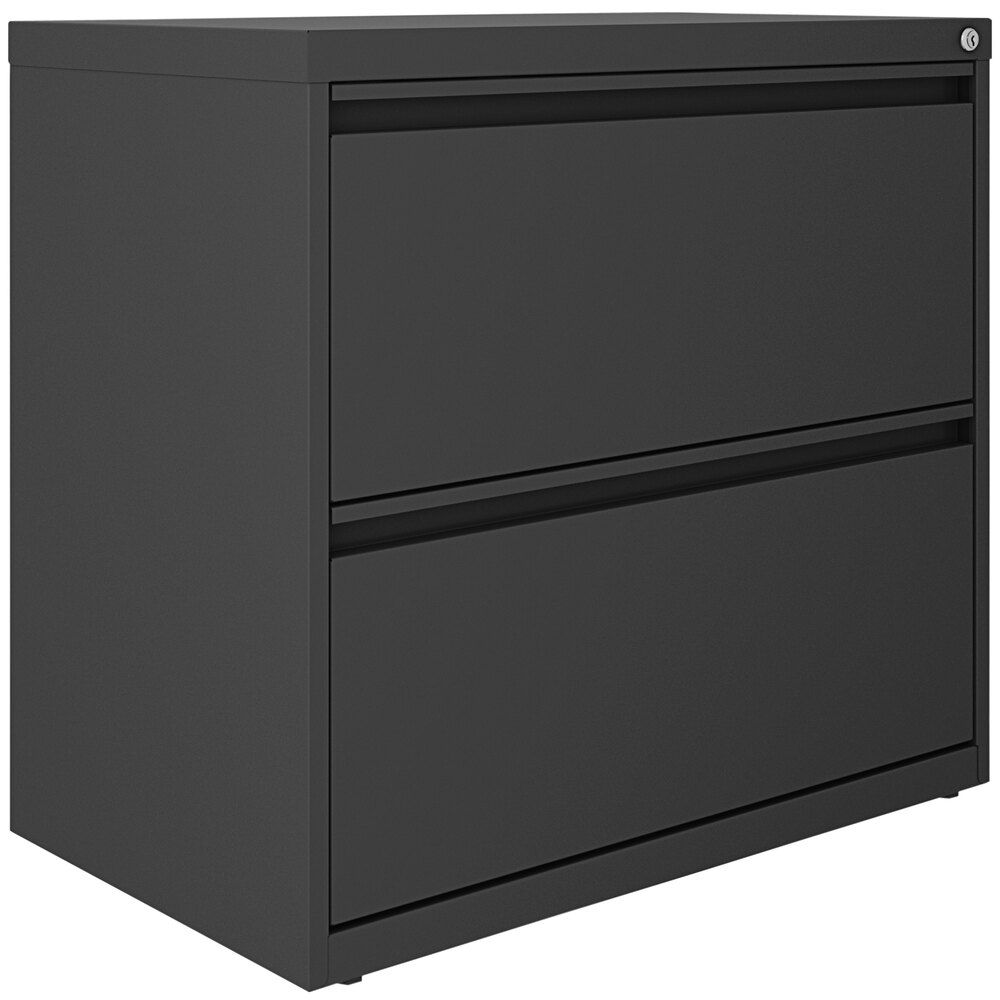 Hirsh 24084 SOHO Charcoal Two-Drawer Lateral 101 File Cabinet - 30" x ...