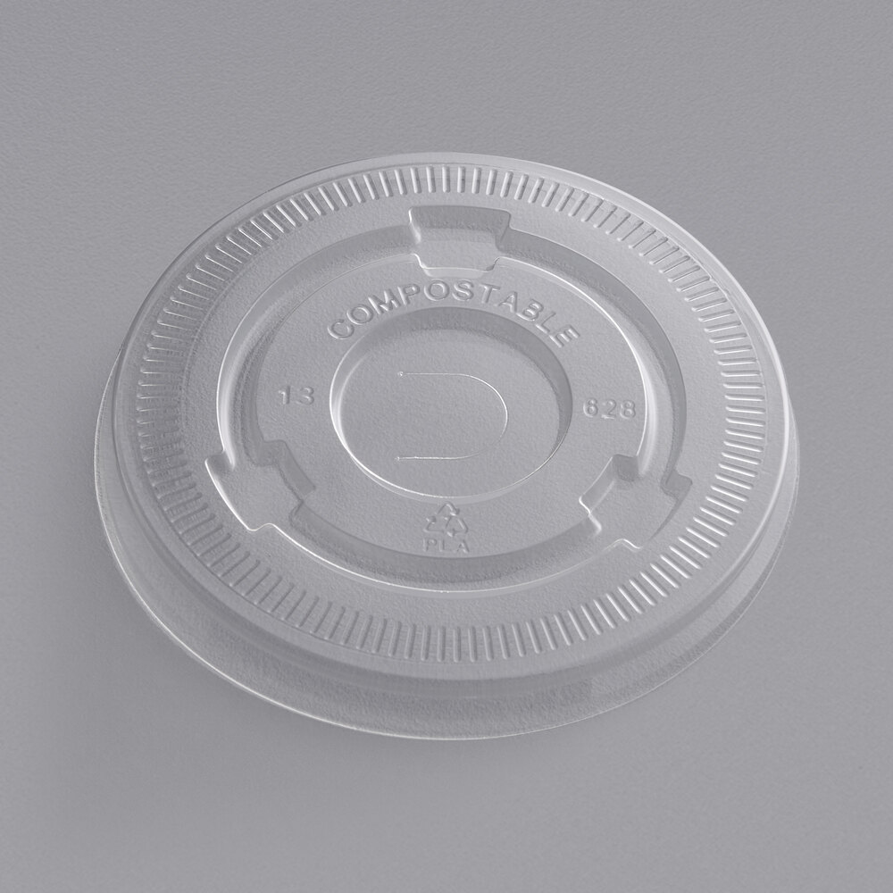 EcoChoice 9, 12, 16, 20, 22 oz. Translucent Compostable PLA Paper Cold ...