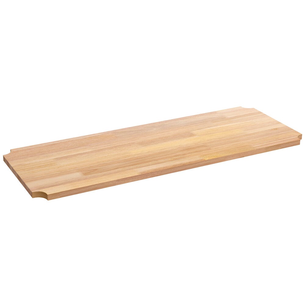 Regency Hardwood Cutting Board Insert for Wire Shelving - 18 inch x 48 inch x 1 inch