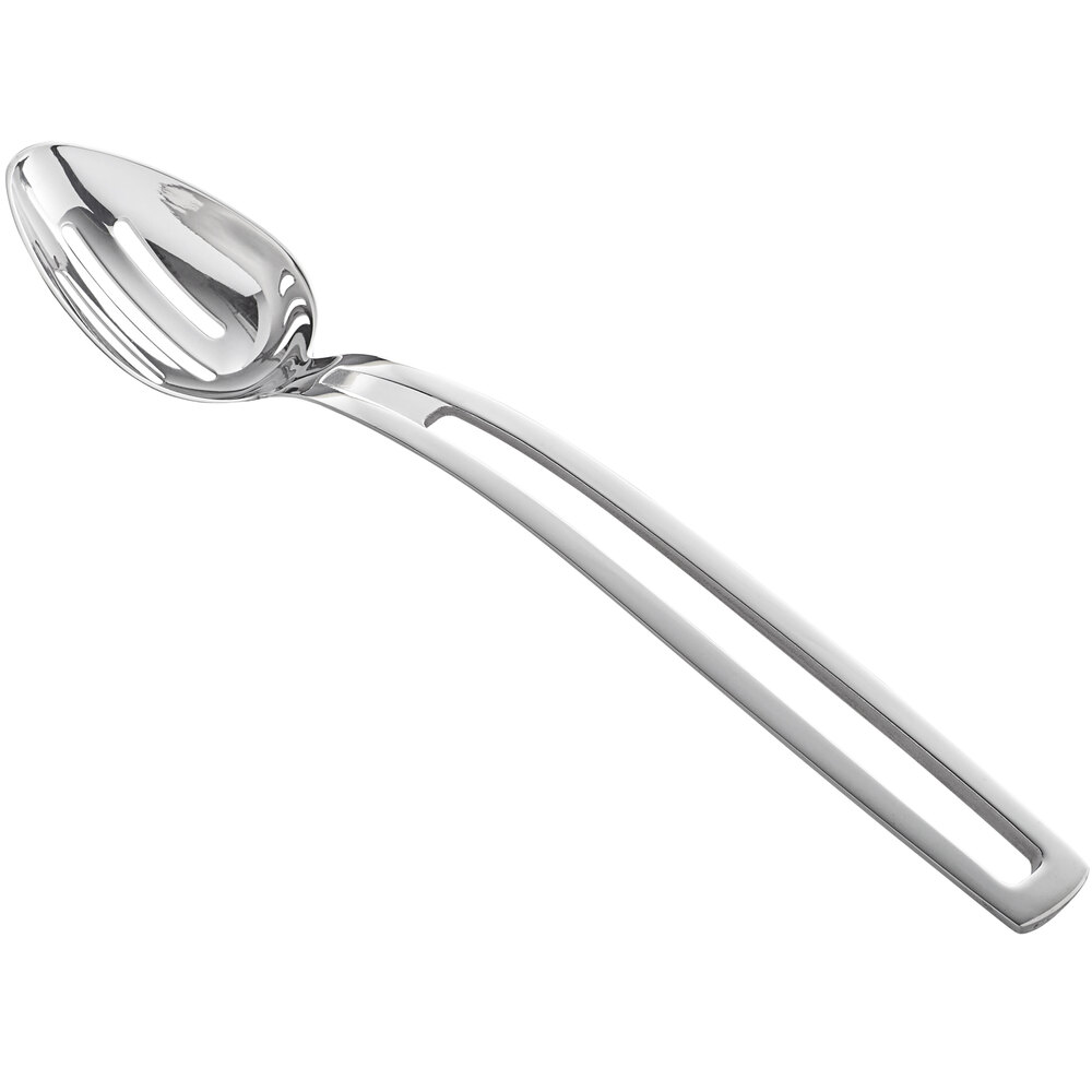 Vollrath 46726 Miramar 1 oz. Stainless Steel Open Handle Slotted Oval