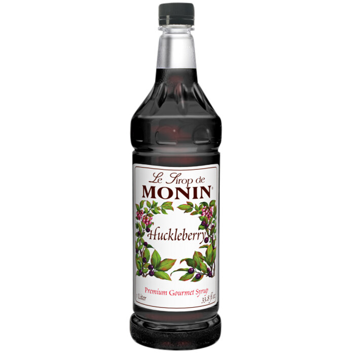 Monin Premium Huckleberry Flavoring / Fruit Syrup 1 Liter