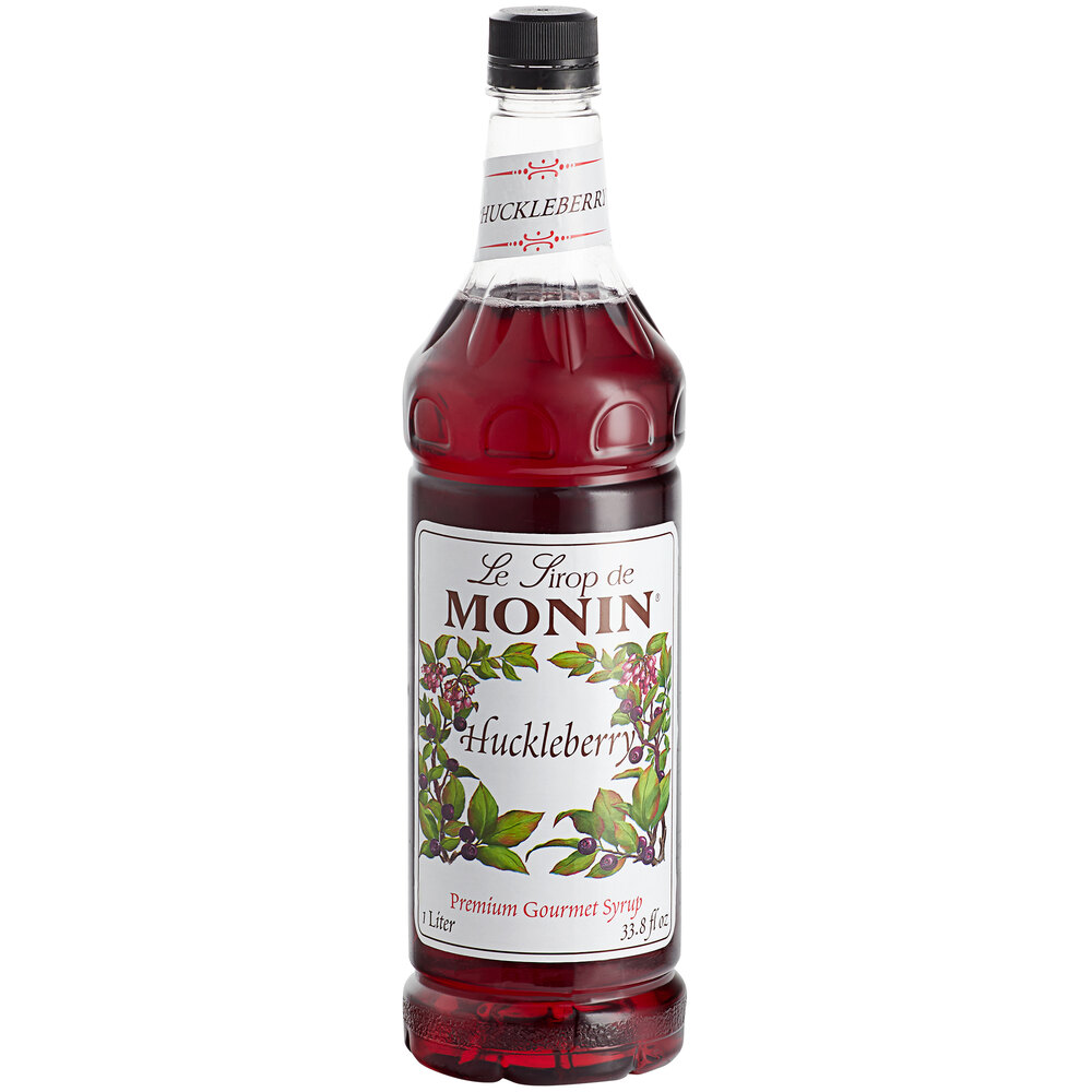 Monin Premium Huckleberry Flavoring / Fruit Syrup 1 Liter