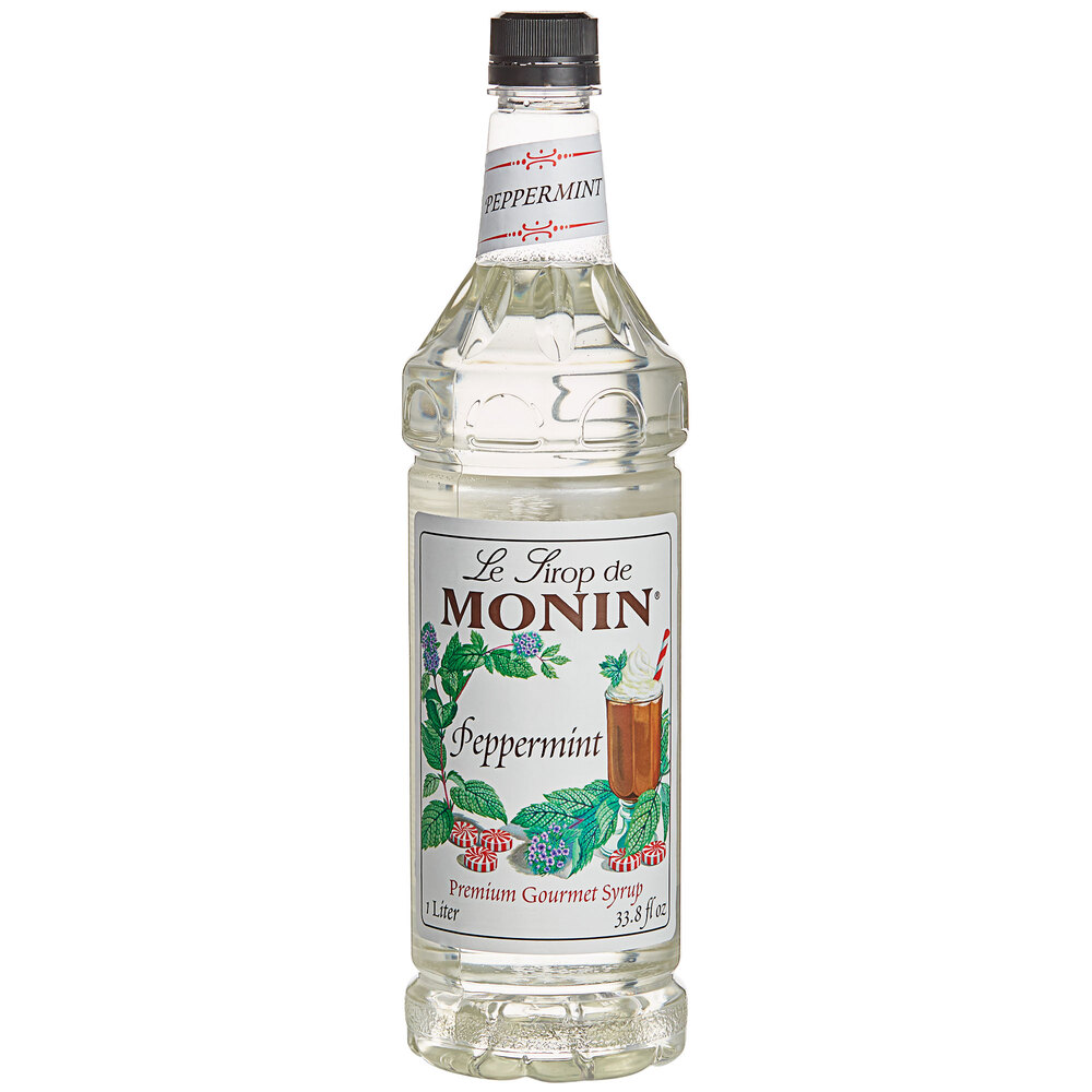 Monin Premium Peppermint Flavoring Syrup 1 Liter