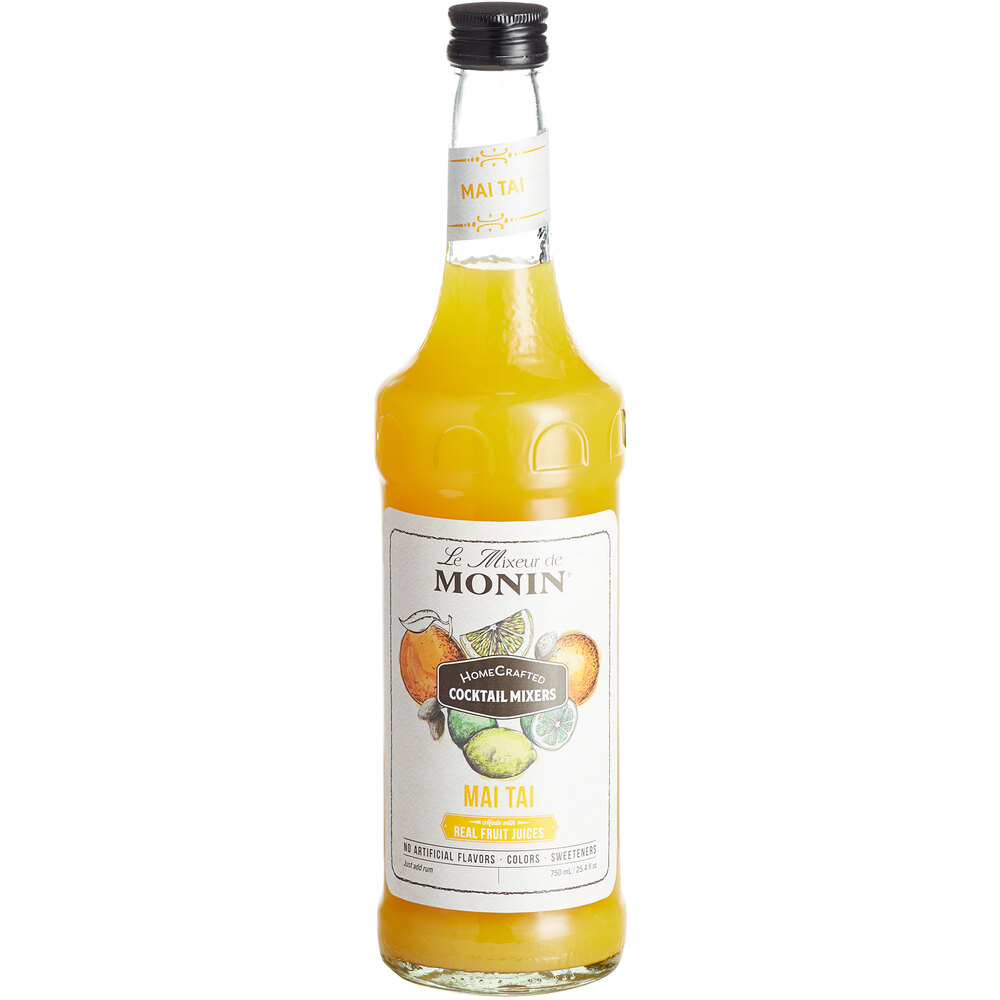  Monin - HomeCrafted Mai Tai Cocktail Mixer, Ready-to-Use Drink  Mix, Tropical Blend of Pineapple & Orange, Made with Natural Flavors & Real  Fruit Juice, DIY Cocktails, Just Add Rum (750 ml) 
