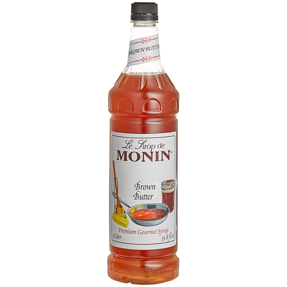 Monin Premium Brown Butter Flavoring Syrup 1 Liter