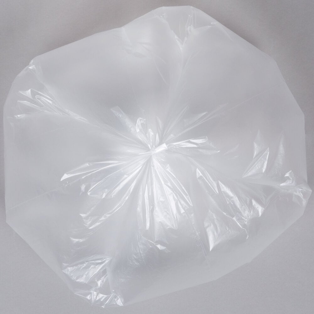 Ox Plastics 7-10 Gallon Trash Can Liner, High Density 24”x33”, 1000 Bags