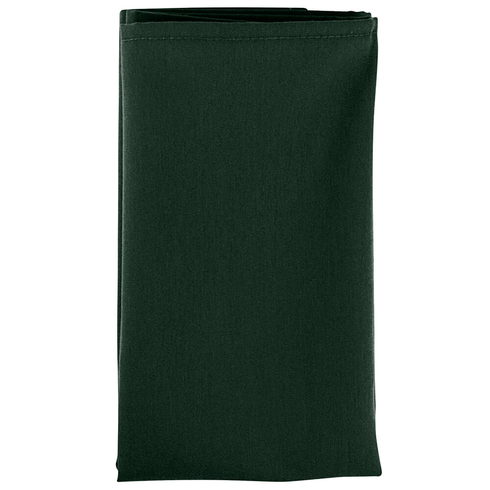 Kelly Green 65/35 Polycotton Blend Cloth Napkins, 20" x 20" 12/Pack