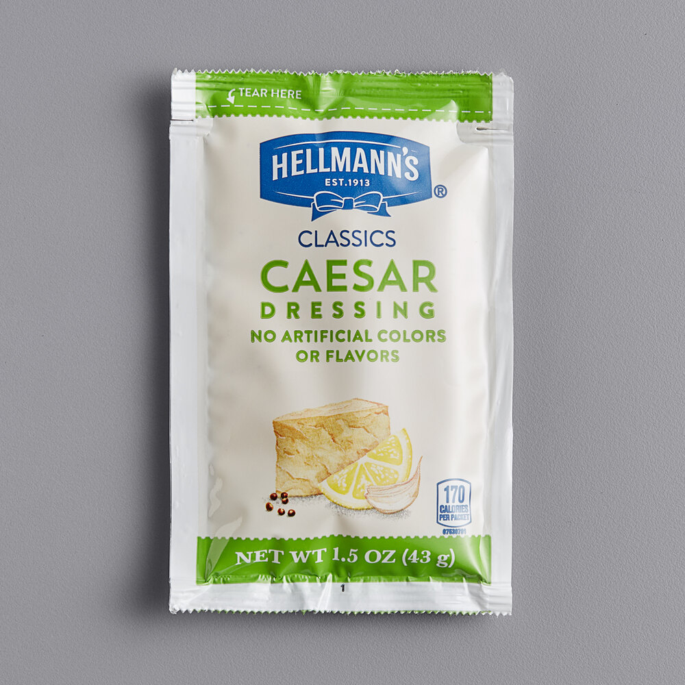 Hellmann's 1.5 oz. Creamy Caesar Dressing Packet 102/Case